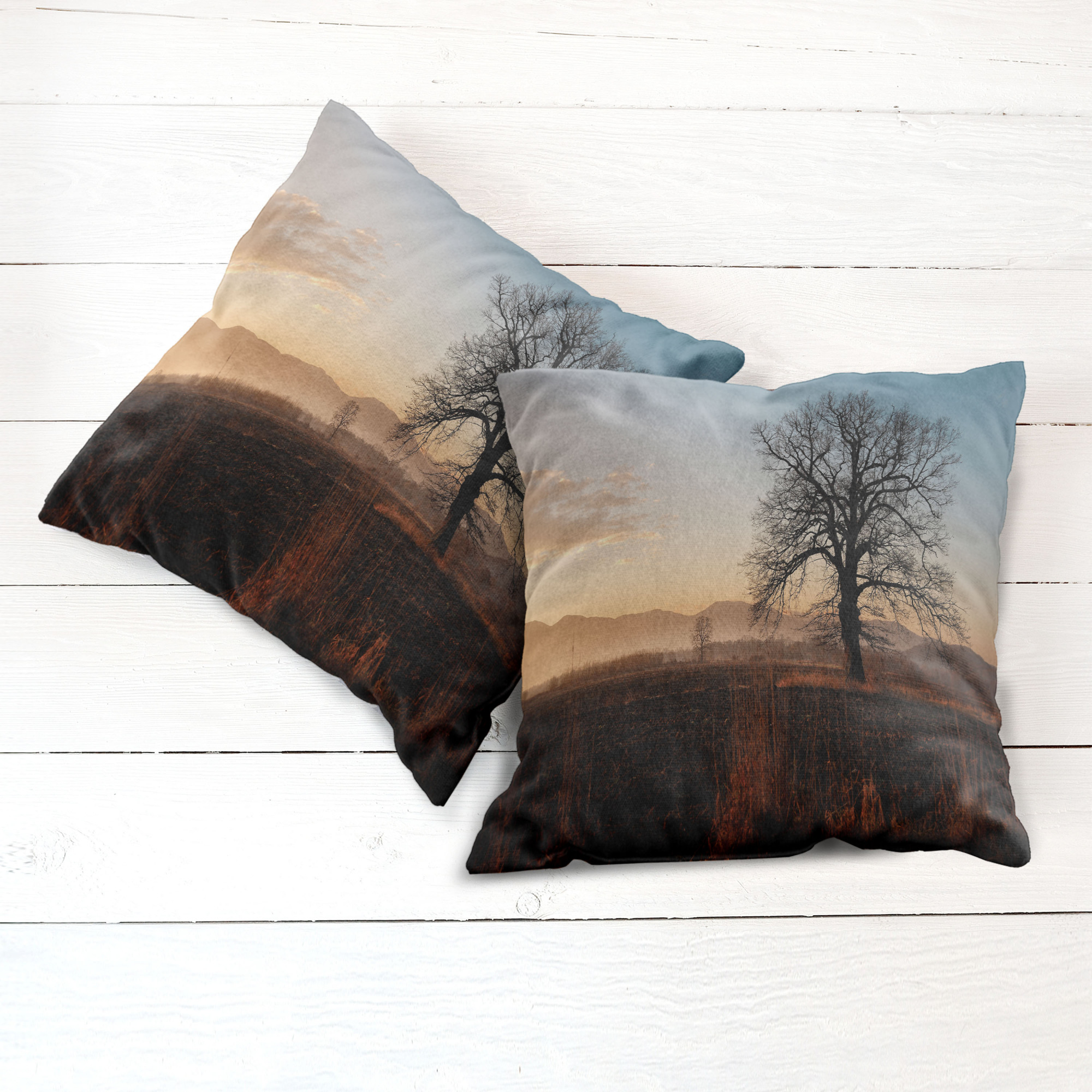 Ambesonne Tree Bloom Cushion Cover Set of 2 for Couch and Bed in 4 Sizes - Picture 34 of 220