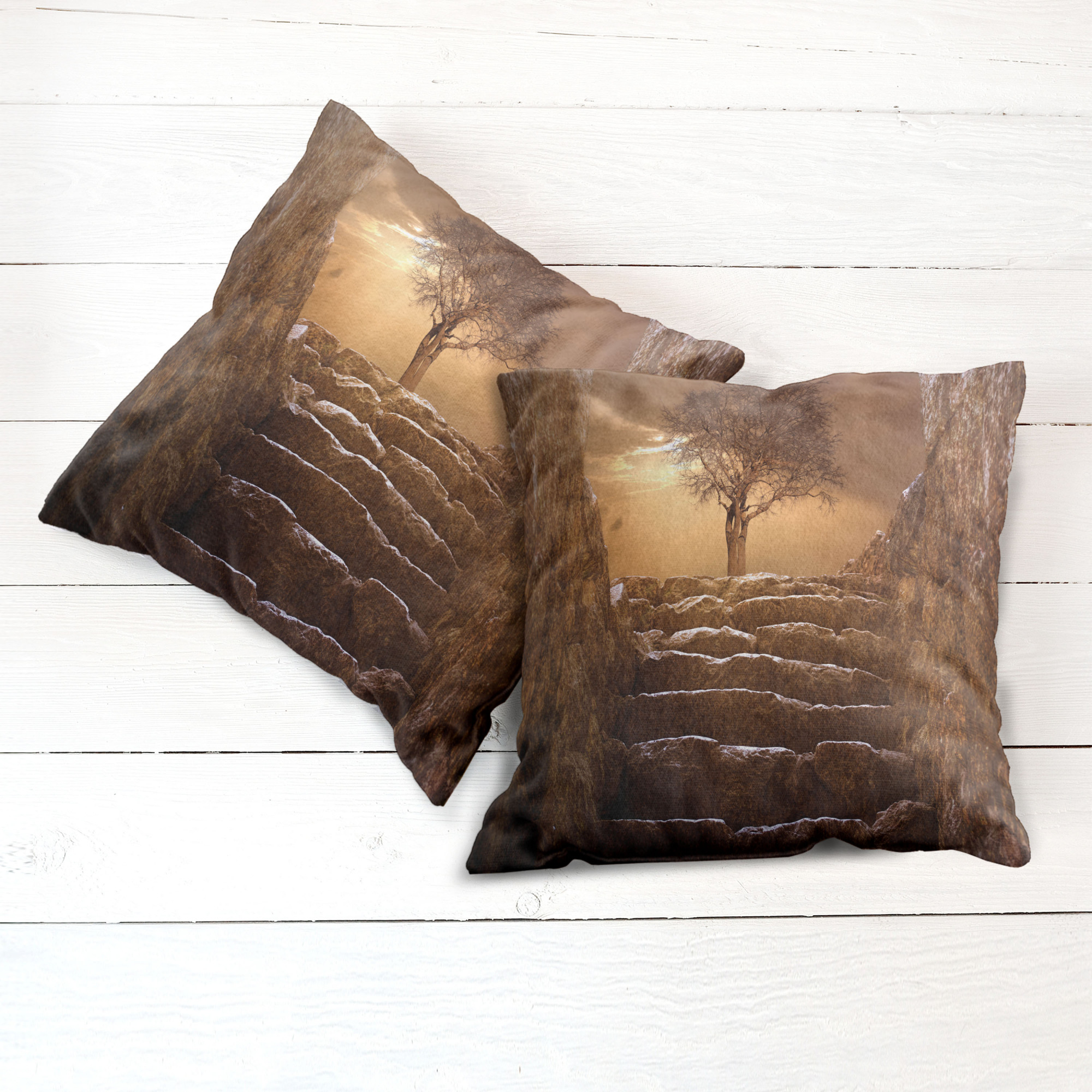 Ambesonne Tree Bloom Cushion Cover Set of 2 for Couch and Bed in 4 Sizes - Picture 25 of 220