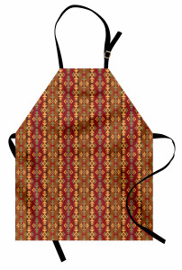 Minik Geometrik Desenli Mutfak Önlüğü Kilim Etkili
