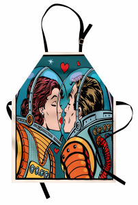 Romantik Astronotlar Mutfak Önlüğü Romantik Astronotlar