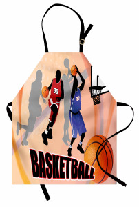 Basketbol Maçı Mutfak Önlüğü Nostaljik Poster Etkili