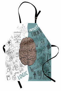 Beynin Bölümleri Mutfak Önlüğü Kahverengi