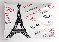 Aşk Temalı Yastık Kılıfı Paris Çeyizlik Şık Tasarım