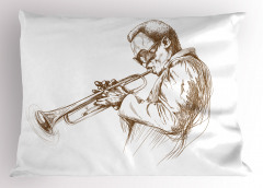 Caz Temalı Yastık Kılıfı Müzik Severler İçin
