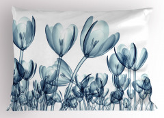 Dekoratif Lale Desenli Yastık Kılıfı 3D Çiçek
