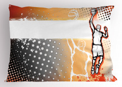 Basketbol Sevdası Yastık Kılıfı Karakalem Poster Etkili
