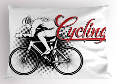 Bisiklet Aşkı Yastık Kılıfı Bisiklet Siyah Kırmızı