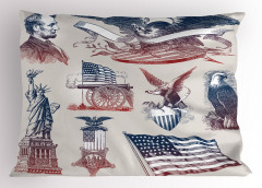Amerika Nostaljisi Yastık Kılıfı Şık Tasarım