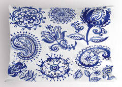 Mandala Çiçek Desenli Yastık Kılıfı Çiçek Desenleri Mandala