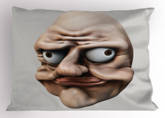 Çılgın Amorf Yakışıklı Yastık Kılıfı 3D Efektli