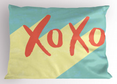 Pembe Xox Oyunu Yastık Kılıfı Mavi Eğlenceli