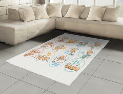 Burç Haritası Halı (Kilim) Bebek Astroloji
