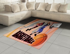 Basketbol Maçı Halı (Kilim) Nostaljik Poster Etkili
