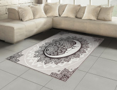 Hilal Desenli Halı (Kilim) Mistik Daire Şal Etkili