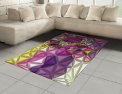 Rengarenk Geometrik Halı (Kilim) Dekoratif