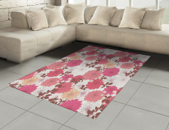 Pembe Çiçekli Desen Halı (Kilim) Pembe Çiçekli Şık Tasarım