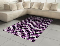 Mor Dekoratif Ok Halı (Kilim) Geometrik Şık