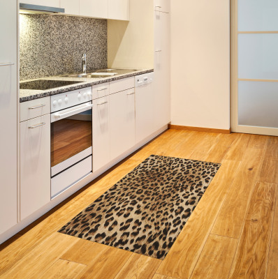 Leopard-Druck Baumwolle Teppich, Wildtierhaut