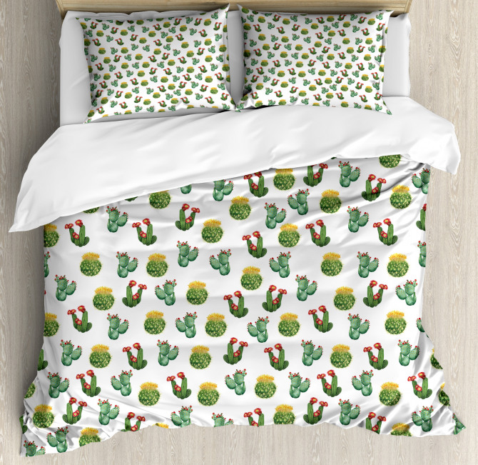 Cactus And Suculent Print Duvet Cover Set Nev 28014 Jpg