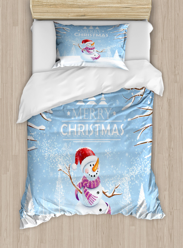 Snowy Winter Noel Duvet Cover Set