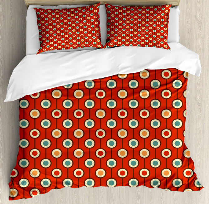 60s Style Hippie Dots Duvet Cover Set Nev 28710 Jpg