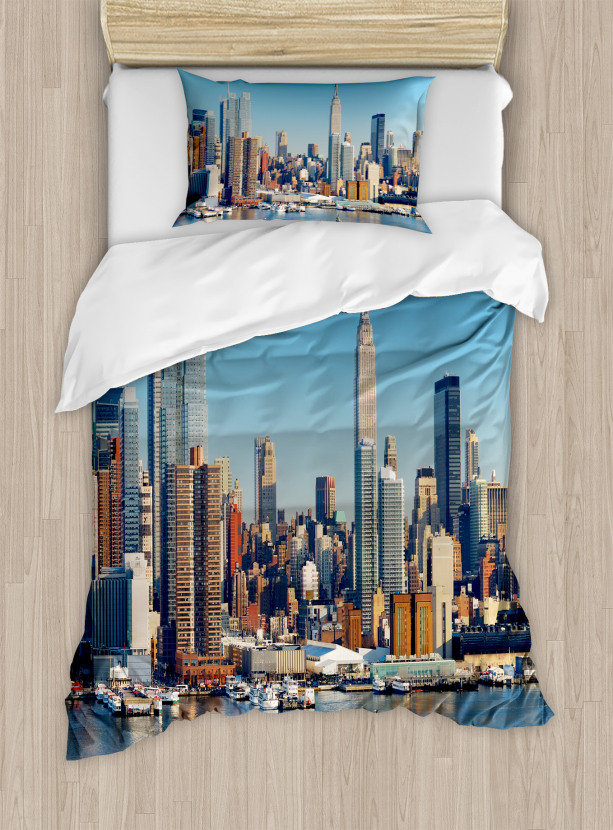 Urban City Skyline Duvet Cover Set Nev 29319 S Jpg