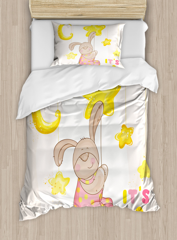 Cartoon Bunny Stars Moon Duvet Cover Set Nev 31438 S Jpg