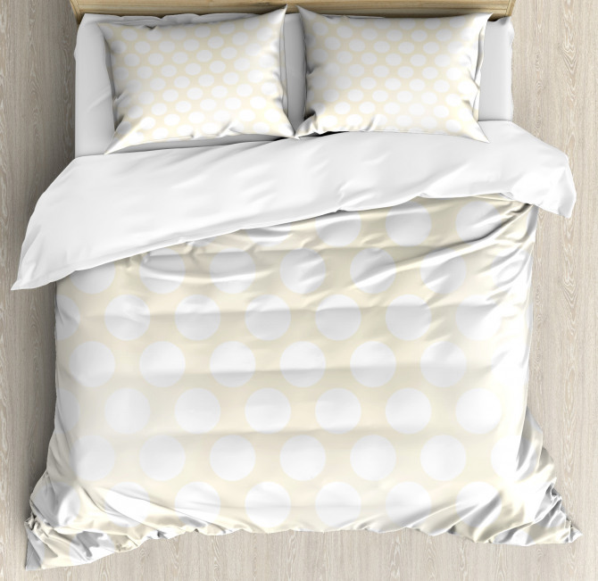Large Polka Dots Circles Duvet Cover Set