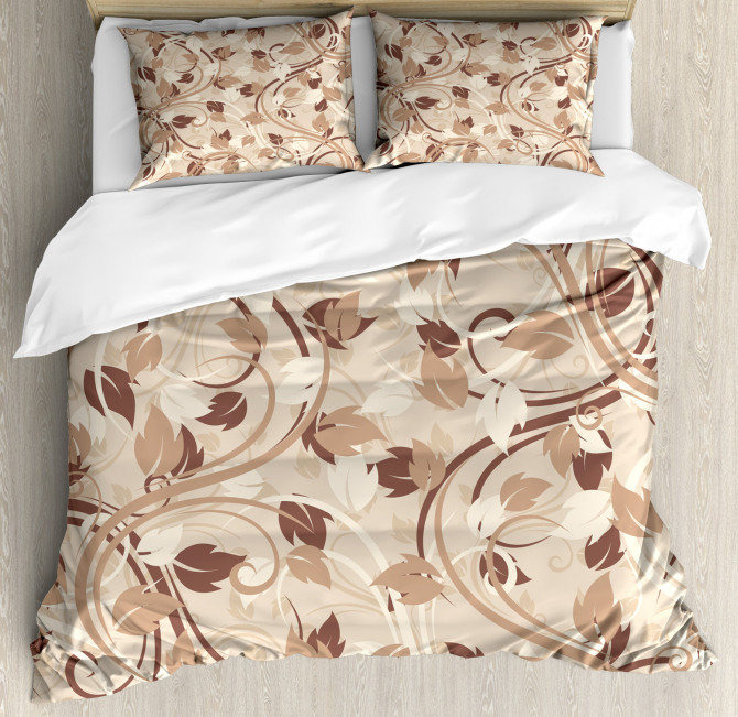 Autumn Leaves Branches Duvet Cover Set