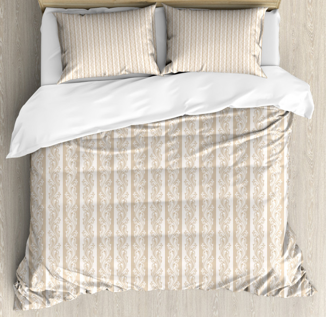 Swirls Baroque Style Duvet Cover Set