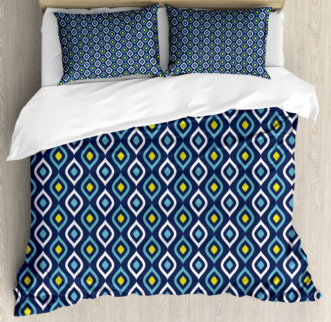 Abstract Leaf Form Spots Duvet Cover Set