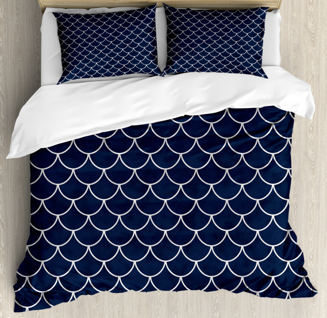 Ocean Waves Sea Shell Duvet Cover Set