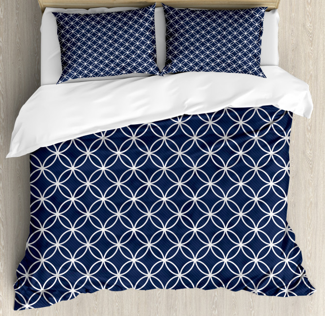 Trellis Inspired Circles Duvet Cover Set