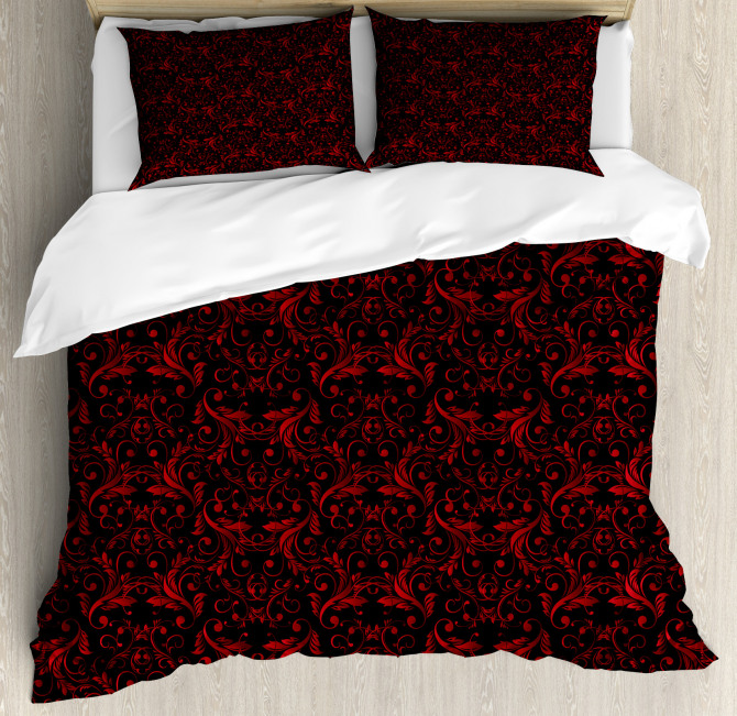 Swirls Flowers Ethnic Duvet Cover Set