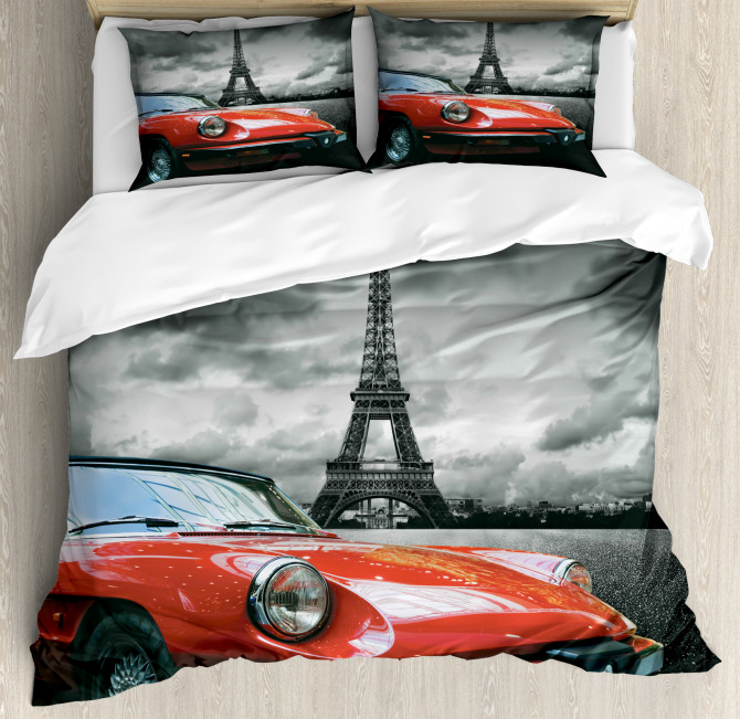 Romantic City Paris Duvet Cover Set