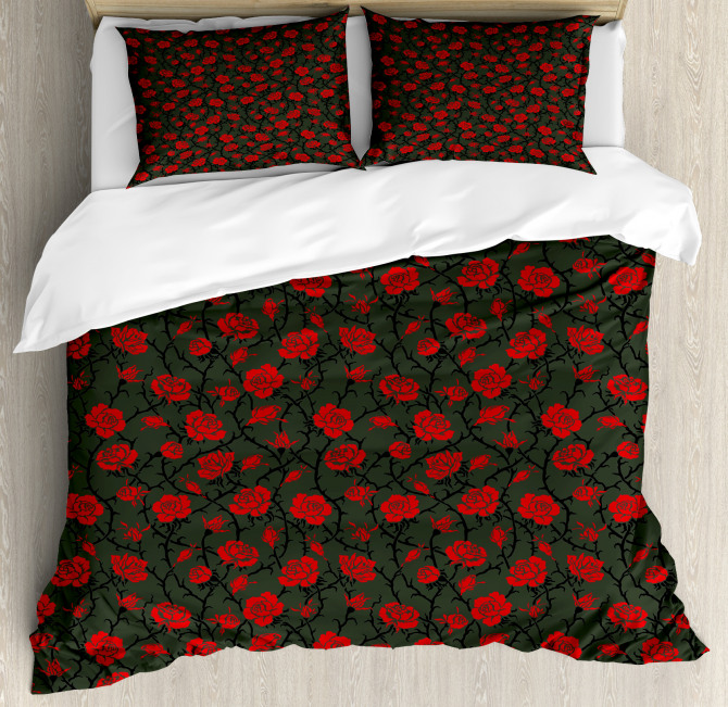 Mystic Rose Swirls Duvet Cover Set