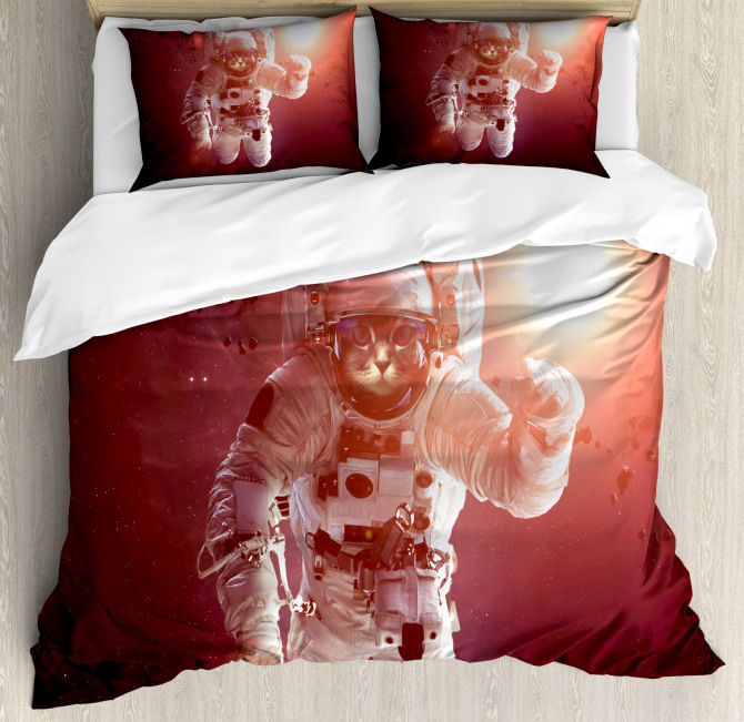 Pet in Suit Galaxy Duvet Cover Set