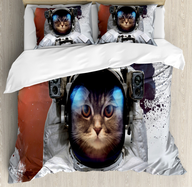 Grunge Cosmonaut Suit Duvet Cover Set