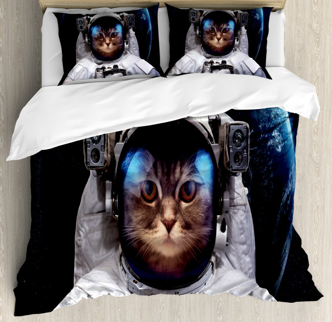 Planet Earth Backdrop Duvet Cover Set