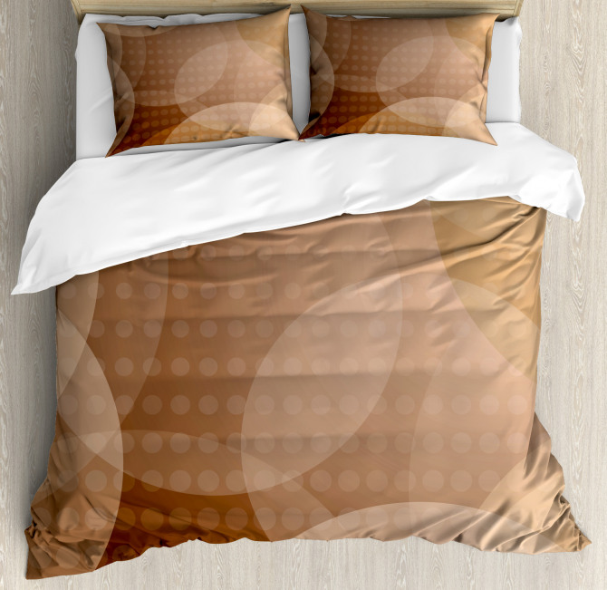 Overlapping Circles Dots Duvet Cover Set