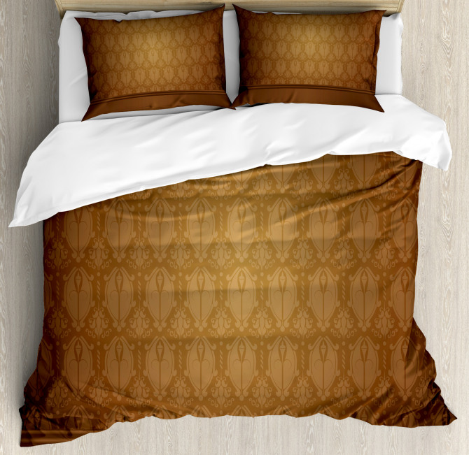 Antique Damask Royal Aged Duvet Cover Set