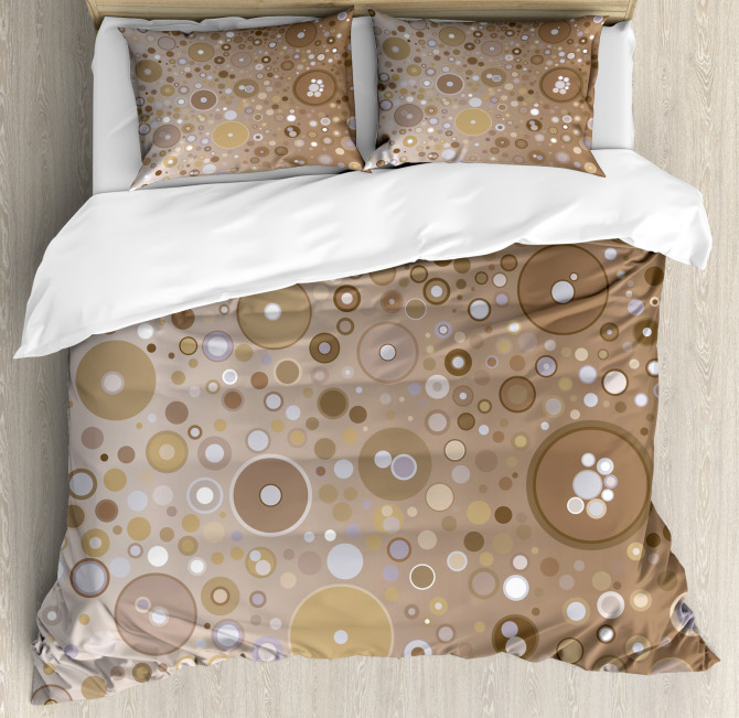 Bubble Like Circles Dots Duvet Cover Set