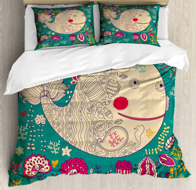 Happy Sea Giant Blooms Duvet Cover Set