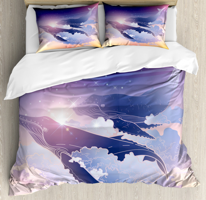 Dreamy Night with Clouds Duvet Cover Set