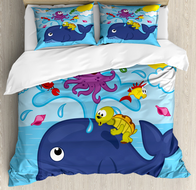 Marine Animals Duvet Cover Set