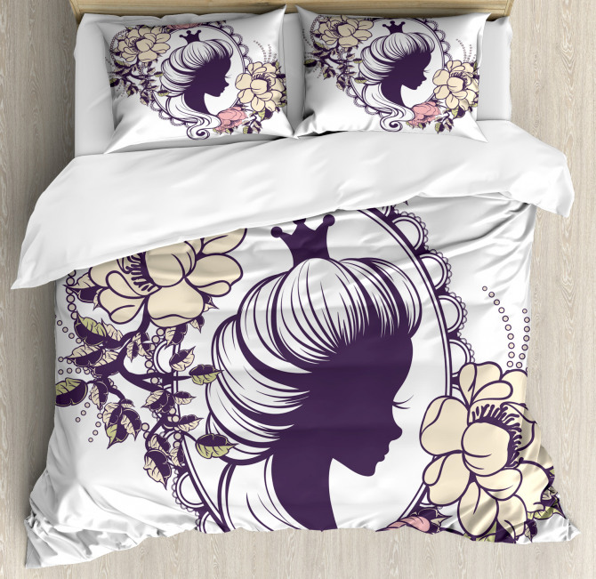 Princess Portrait Frame Duvet Cover Set