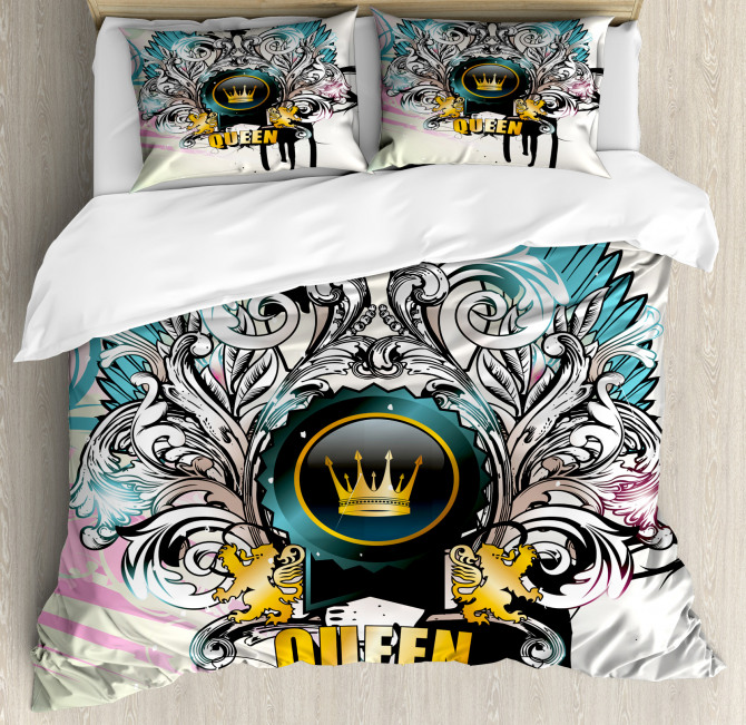 Artsy Arms Shield Design Duvet Cover Set