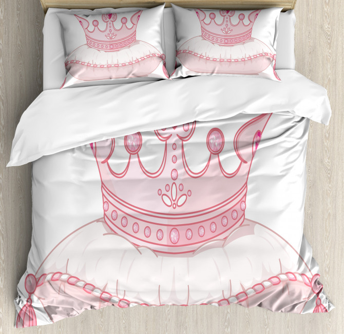 Cartoon Crown Duvet Cover Set