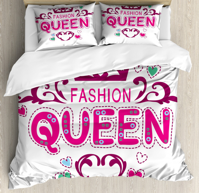 Fancy Girlish Fashion Duvet Cover Set