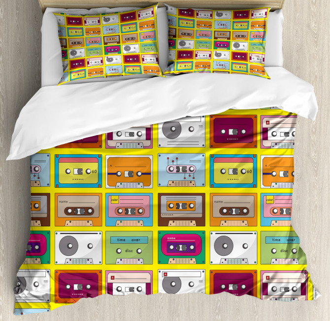 Audio Casette Tape Duvet Cover Set